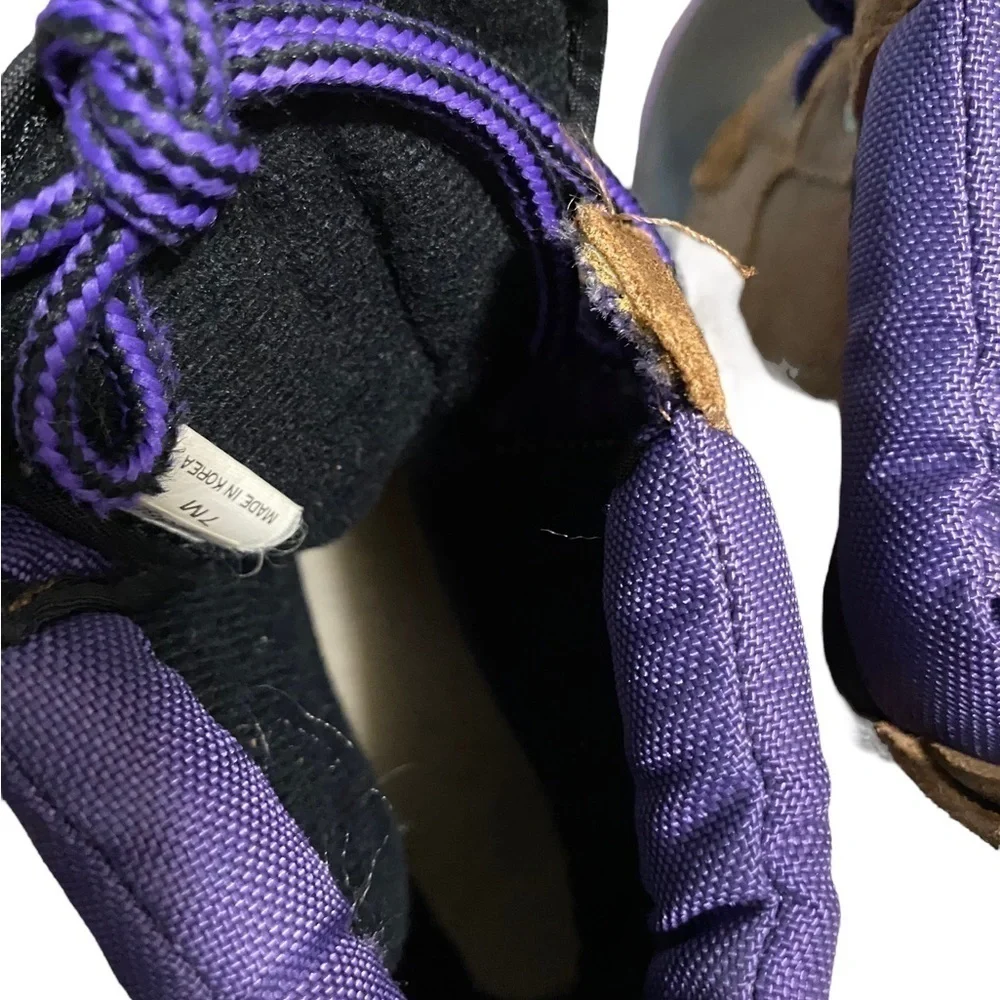 Woodstock Vintage Purple Blue Duck Boots Womens Size 7 M Thermolite 91885-5